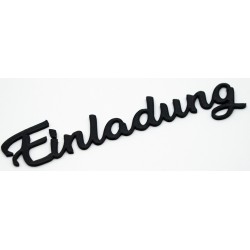 10X Einladung / Schriftzug
