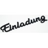 10X Einladung / Schriftzug