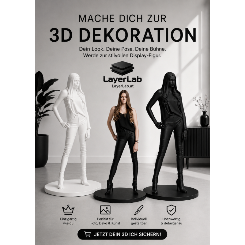 DU! als einzigartige Figur -  Ganzkörperporträt