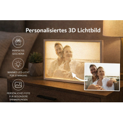Lithophane - Lichtbild - Personalisierbar - Querformat