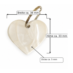 Personalisierbarer Porträt-Lithophane-Schlüsselanhänger aus Epoxidharz