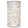 Lithophane Lampe „I LOVE YOU“